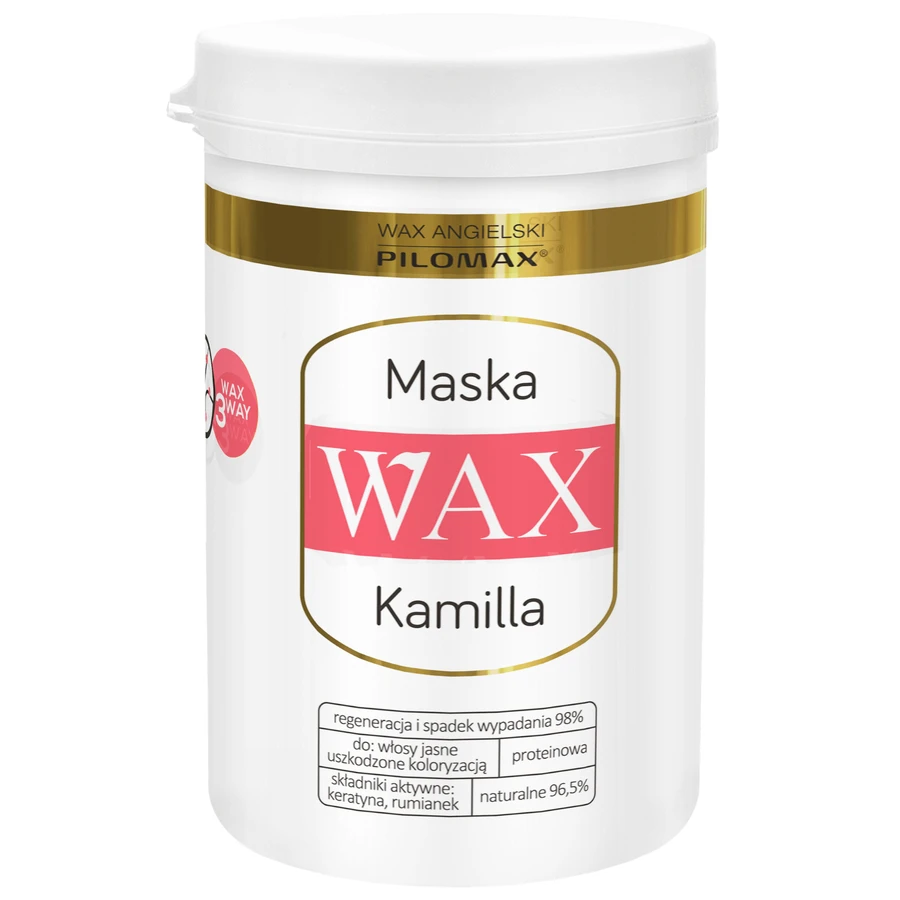 Маска для світлого волосся Wax Kamilla відновлювальна, зволожувальна, 480 мл: ціни та характеристики