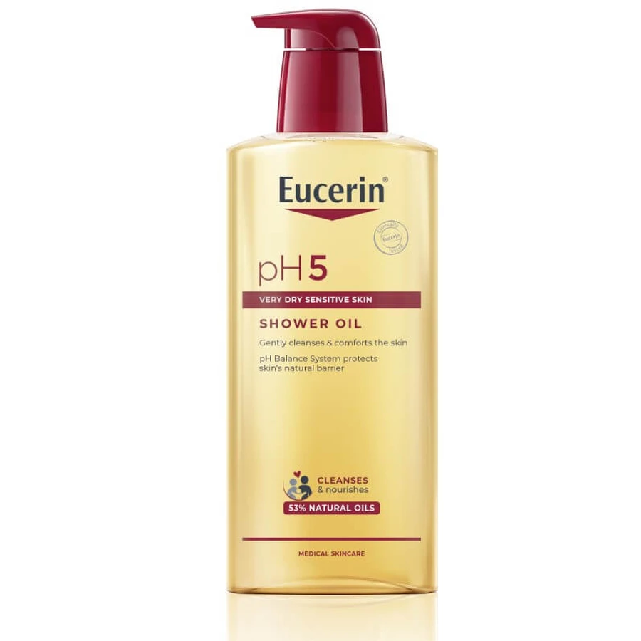 Олія для душу Eucerin pH5, заспокійлива, 400 мл: ціни та характеристики