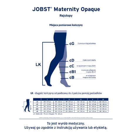 Компресійні колготки Jobst Maternity Opaque, CCL2, з закритим носком, розмір 3, чорні: ціни та характеристики