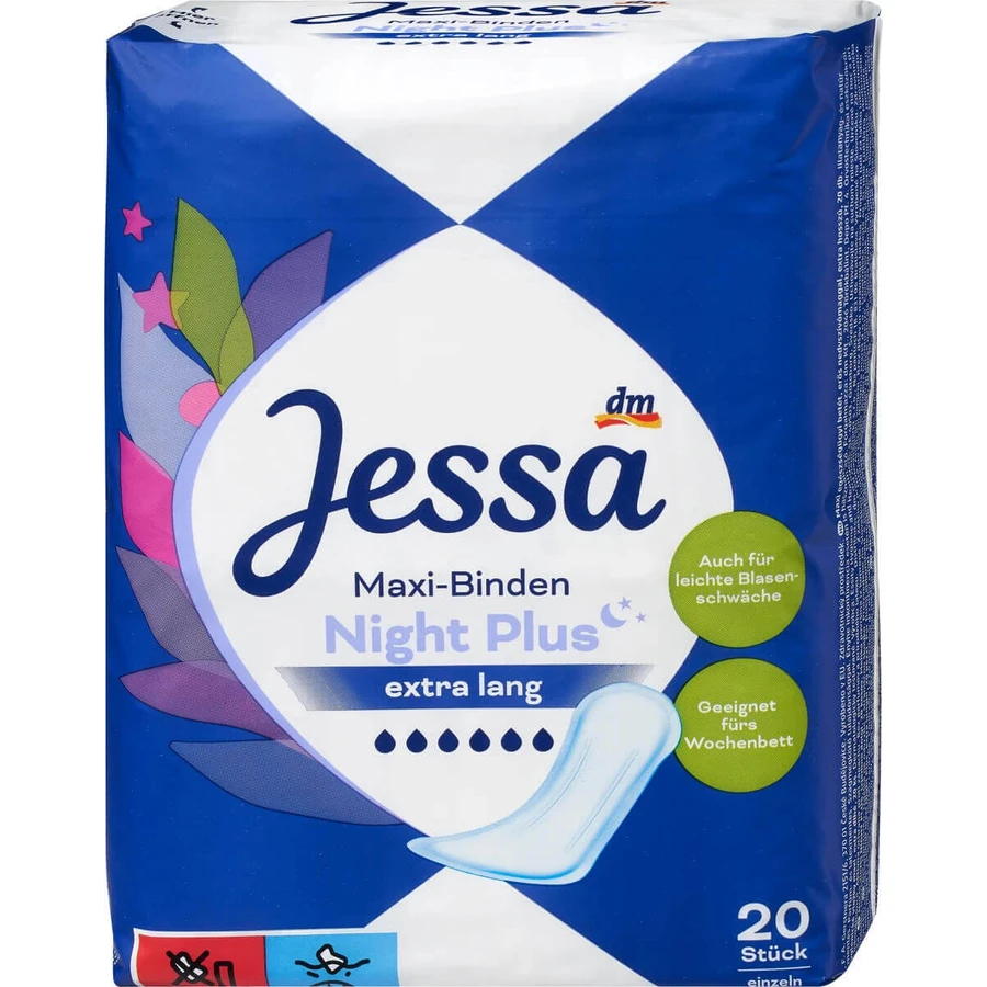 Jessa Впитывающие макси-ночники плюс, 20 шт.: цены и характеристики