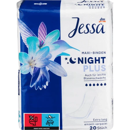 Jessa Впитывающие макси-ночники плюс, 20 шт.: цены и характеристики