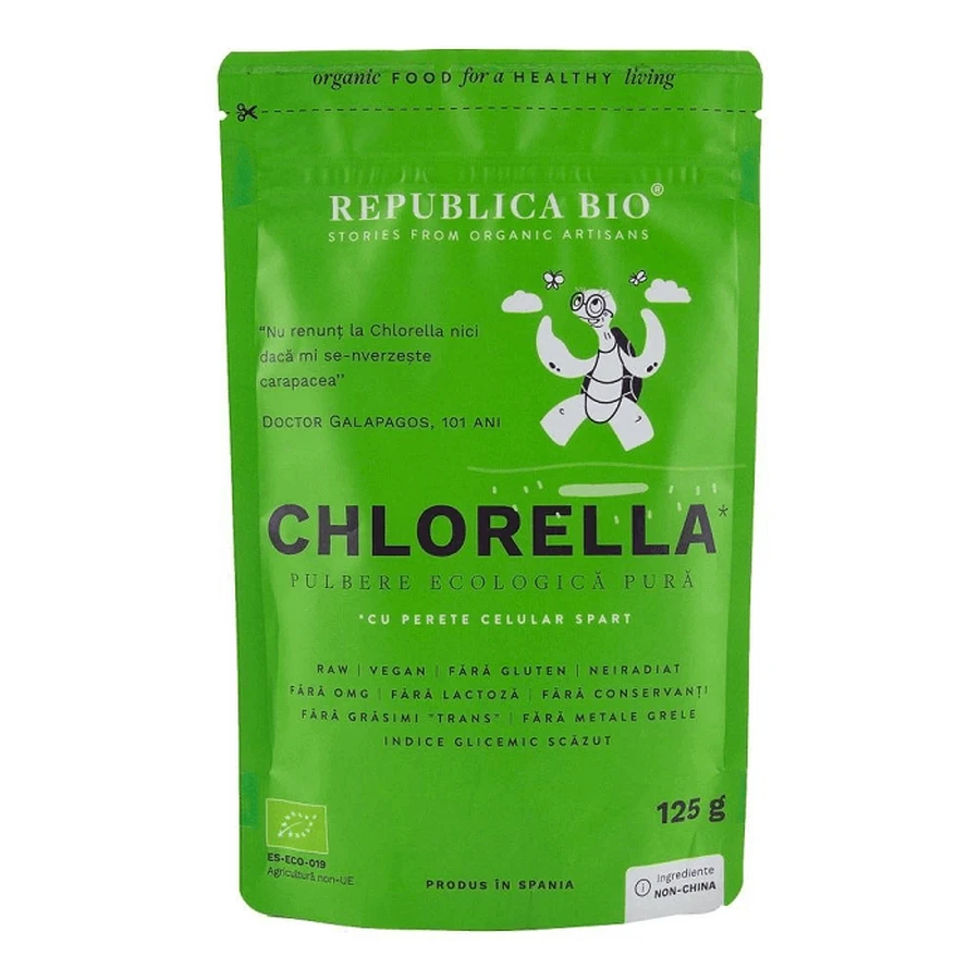 Органічний порошок хлорели, 125 г, Organic Republic: ціни та характеристики