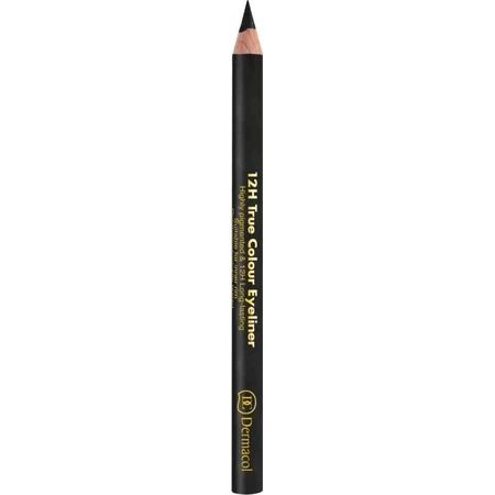 Dermacol 12H True Colour Eyeliner Pencil 12H True Colour Eyeliner .8 1×1 шт, деревянный карандаш для глаз, черный: цены и характеристики