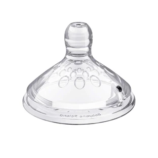 BabyOno Natural Nursing, соска для пляшечки, силіконова, проти коліків, низький потік, 1453/02, від 3 місяців, 1 шт.