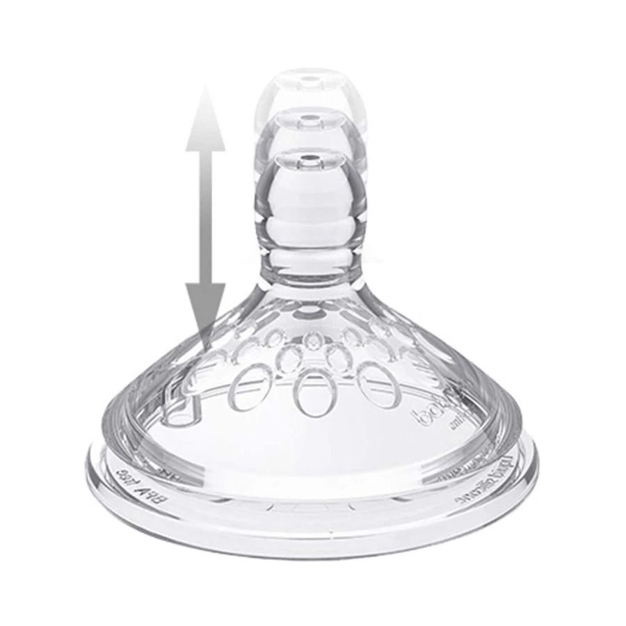 BabyOno Natural Nursing, соска для пляшечки, силіконова, проти коліків, низький потік, 1453/02, від 3 місяців, 1 шт.: ціни та характеристики