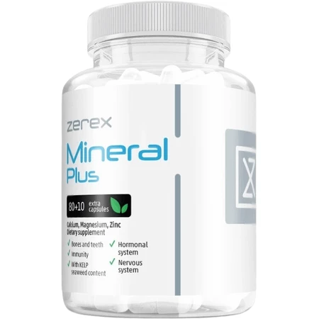 Zerex Zerex Mineral Plus - кальций, магний, цинк для укрепления костей и мышц 90 софтгелей: цены и характеристики
