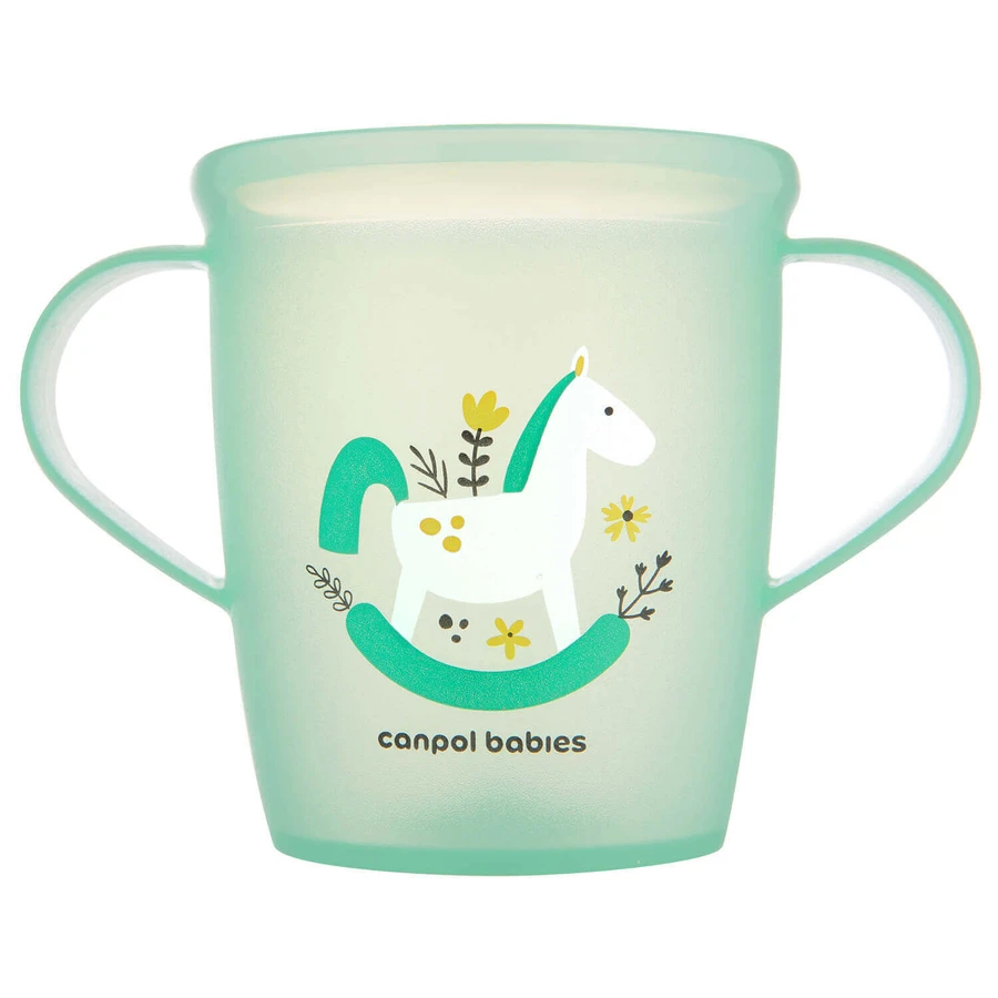 Canpol Babies, открытая чашка с ручками, игрушки, зеленая, 2/101, с 12 месяцев, 250 мл: цены и характеристики