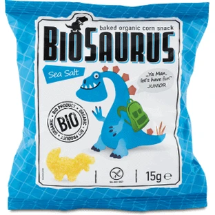 BioSaurus Органический пакетик с динозаврами и морской солью, 15 г