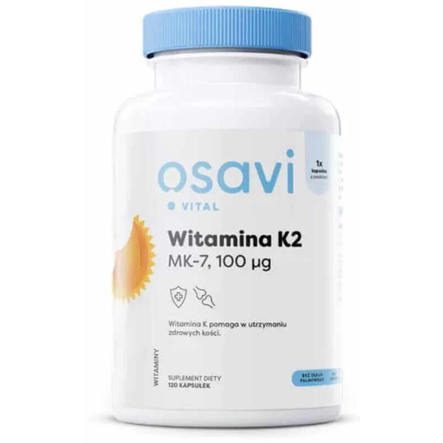 Osavi Vitamin K2 MK-7, 100 г (120 капсул): ціни та характеристики