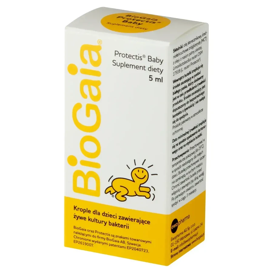Краплі BioGaia Protectis Baby для дітей, флакон 5 мл: ціни та характеристики