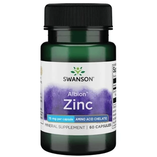 Цинк Swanson Albion Zinc, 60 капсул