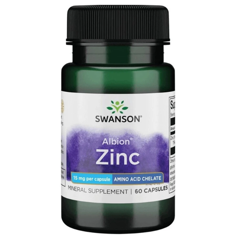 Цинк Swanson Albion Zinc, 60 капсул: цены и характеристики