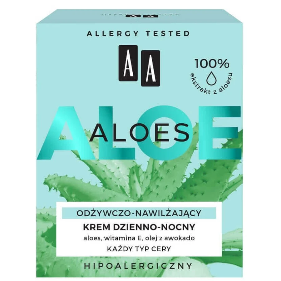 Крем для лица AA Aloes 100% Aloe Vera Extract питательный, увлажняющий, 50 мл: цены и характеристики