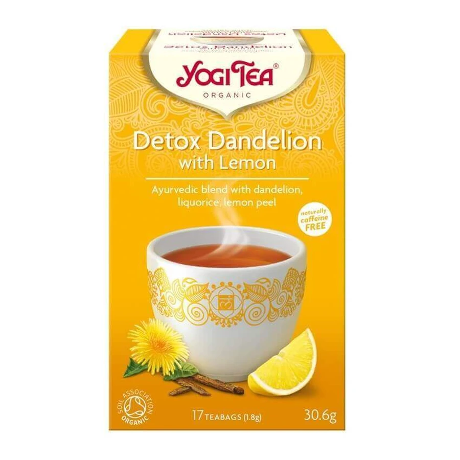 Фіточай Yogi Tea Detox Dandelion, пакетик 1,8 г, №17: ціни та характеристики