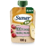 Sunar Organic фруктовые капсулы груша, малина 4м+ 100 г