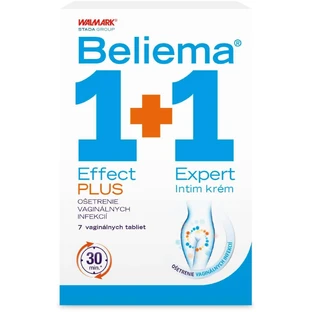 Набір Beliema Effect PLUS, 7 вагінальних таблеток + крем Expert Intim, 30 мл