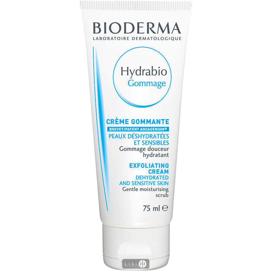 Відлущуючий крем Bioderma Hydrabio Gommage Очищуючий для зневодненої та чутливої шкіри 75 мл: ціни та характеристики