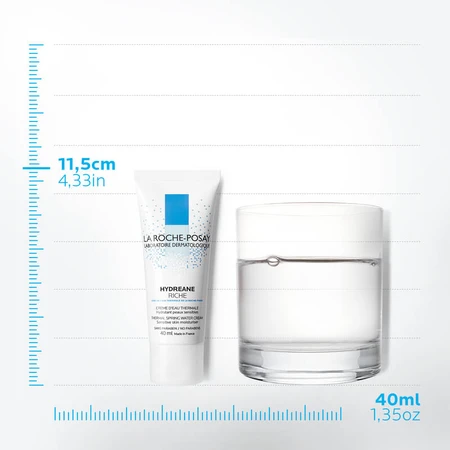 Крем для обличчя La Roche-Posay Hydreane Riche Зволожуючий для сухої чутливої ​​шкіри обличчя, 40 мл: ціни та характеристики