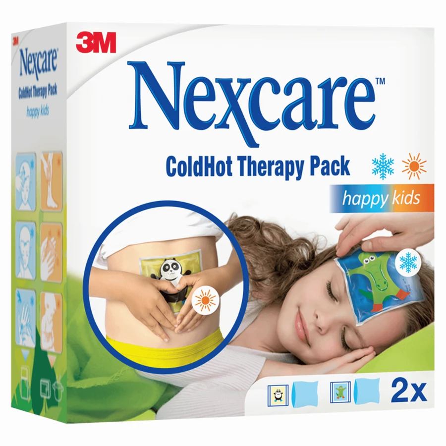 Nexcare ColdHot Happy Kids, жидкая холодная подушечка, 11 см x 12 см, 2 шт.: цены и характеристики