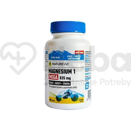 NATUREVIA MAGNESIUM 1 MEGA 835 мг 1×90 табл, магній: ціни та характеристики