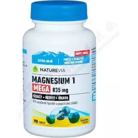 NATUREVIA MAGNESIUM 1 MEGA 835 мг 1×90 табл, магній: ціни та характеристики