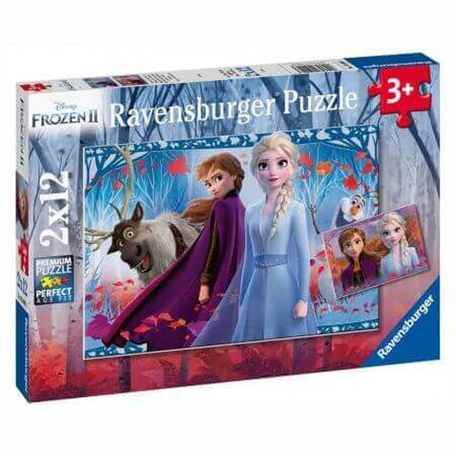 Пазл Frozen 2, 2 x 12 деталей, Ravensburger: цены и характеристики