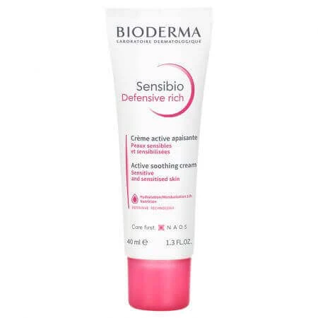 Заспокійливий крем BioDerma Sensibio Defensive Rich, 40 мл: ціни та характеристики