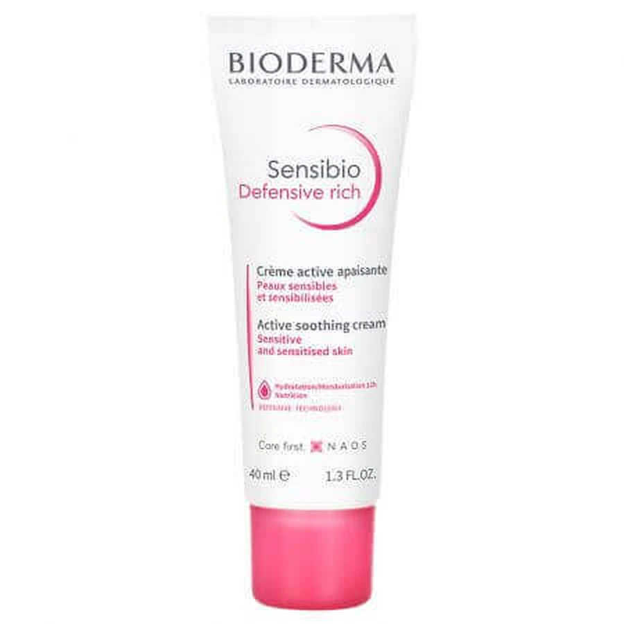 Заспокійливий крем BioDerma Sensibio Defensive Rich, 40 мл: ціни та характеристики