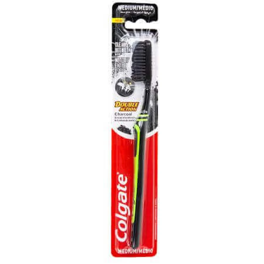 Зубная щетка с древесным углем, средняя, разные цвета, 1 шт, Colgate: цены и характеристики