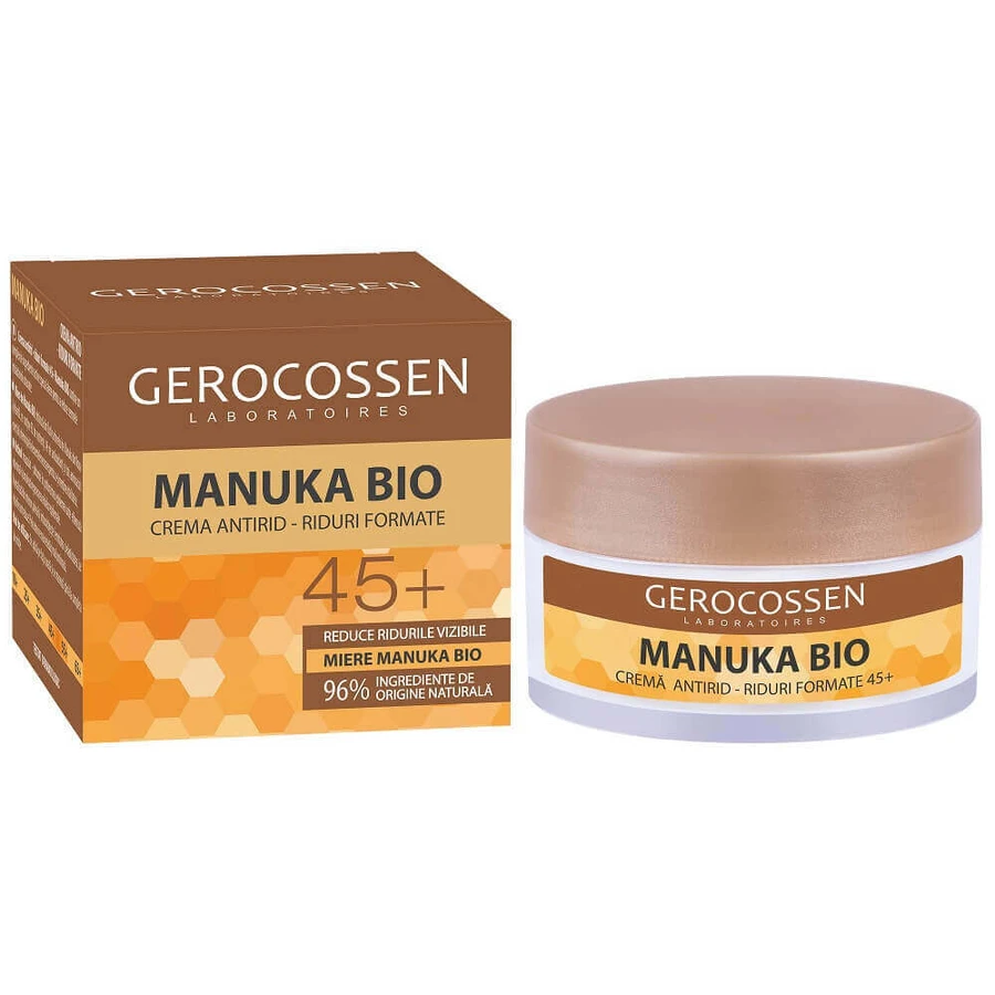 Крем от морщин с медом мануки Manuka Bio 45+, 50 мл, Gerocossen: цены и характеристики