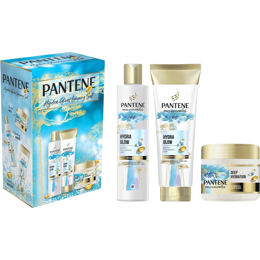 Набір продуктів Pantene Miracles Hydra Glow: маска для волосся, шампунь і кондиціонер: ціни та характеристики
