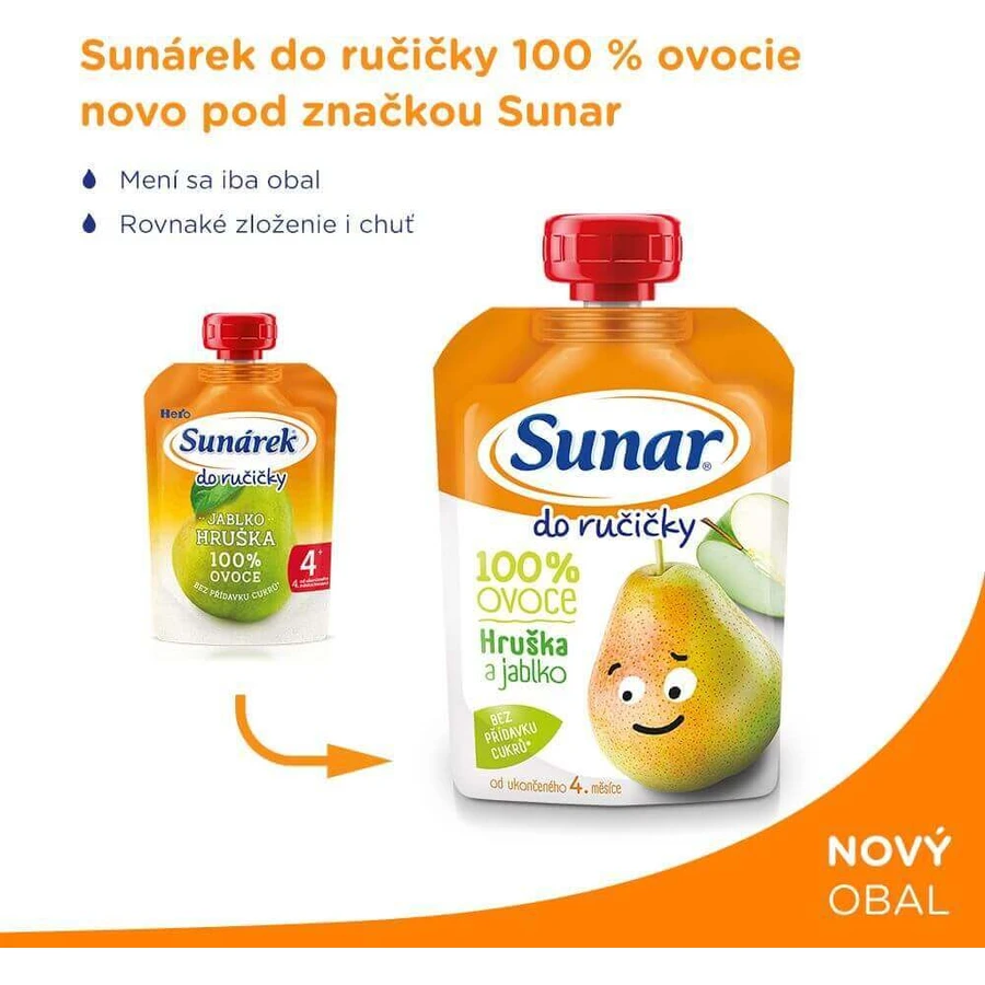 Сунар До Ручички фруктові капсули груша 4м+ 1 х 100 г: ціни та характеристики