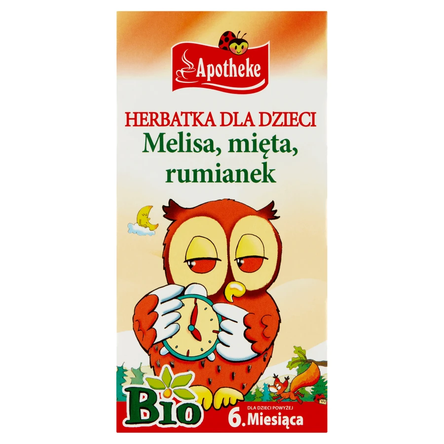 Apotheke Uspokajajca Bio, чай для детей старше 6 месяцев, 1,5 г x 20 пакетиков: цены и характеристики