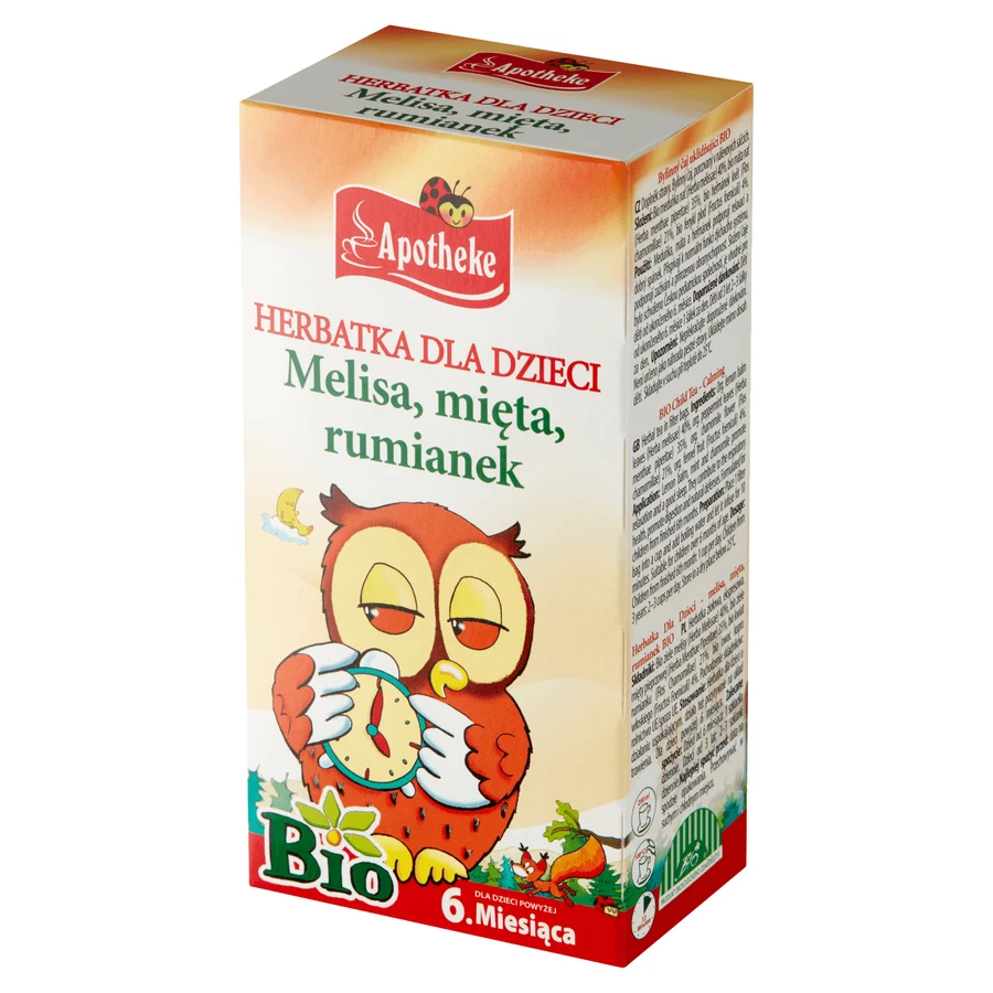 Apotheke Uspokajajca Bio, чай для детей старше 6 месяцев, 1,5 г x 20 пакетиков: цены и характеристики