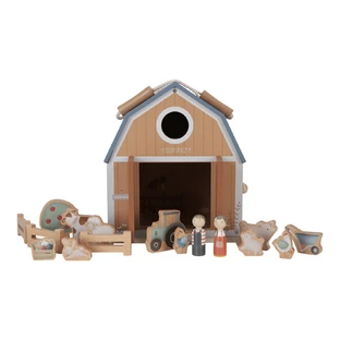 Портативний дерев'яний ляльковий будиночок, 2 роки+, Little Farm Barn, Little Dutch