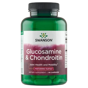 Swanson Glucosamine & Chondroitin, глюкозамін та хондроїтин, 90 капсул