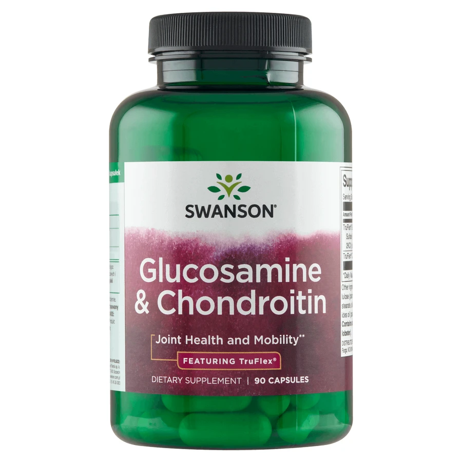 Swanson Glucosamine & Chondroitin, глюкозамін та хондроїтин, 90 капсул: ціни та характеристики