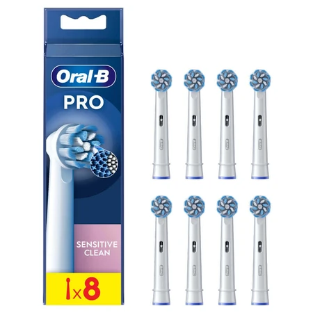 Oral-B Pro Sensitive Clean, змінні щетинки для електричної зубної щітки, 8 шт.: ціни та характеристики