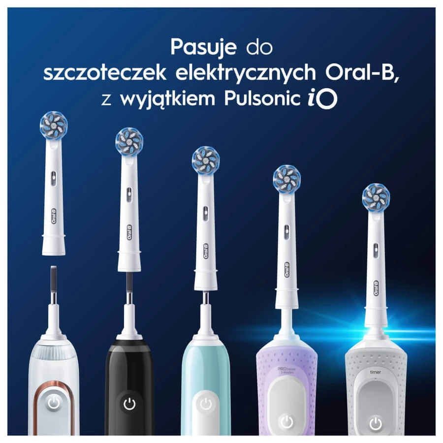 Oral-B Pro Sensitive Clean, змінні щетинки для електричної зубної щітки, 8 шт.: ціни та характеристики