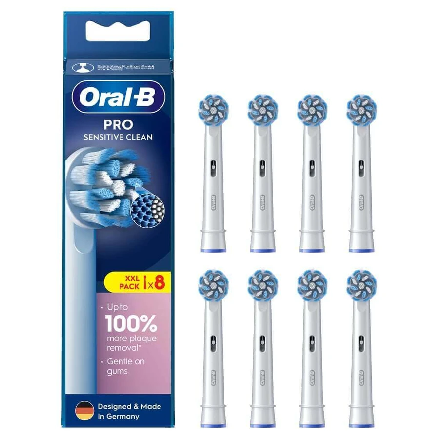 Oral-B Pro Sensitive Clean, змінні щетинки для електричної зубної щітки, 8 шт.: ціни та характеристики