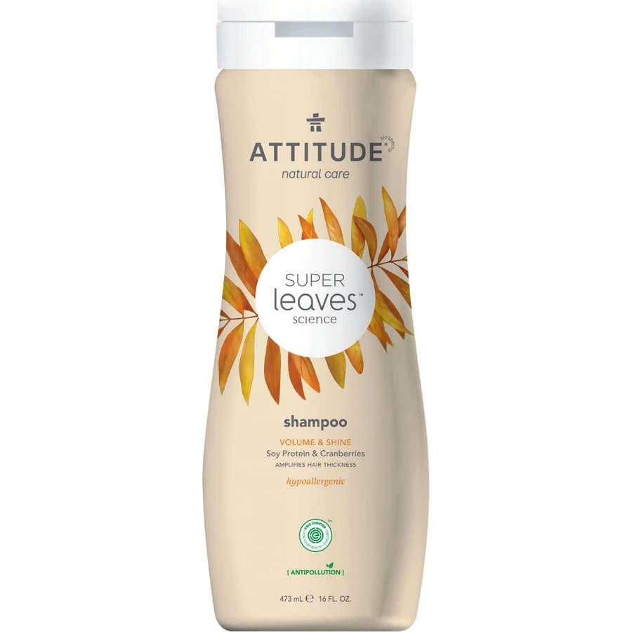 ATTITUDE Натуральний шампунь Super leaves з детоксикаційним ефектом - блиск та об'єм для тонкого волосся 1×473 мл, натуральний шампунь: ціни та характеристики