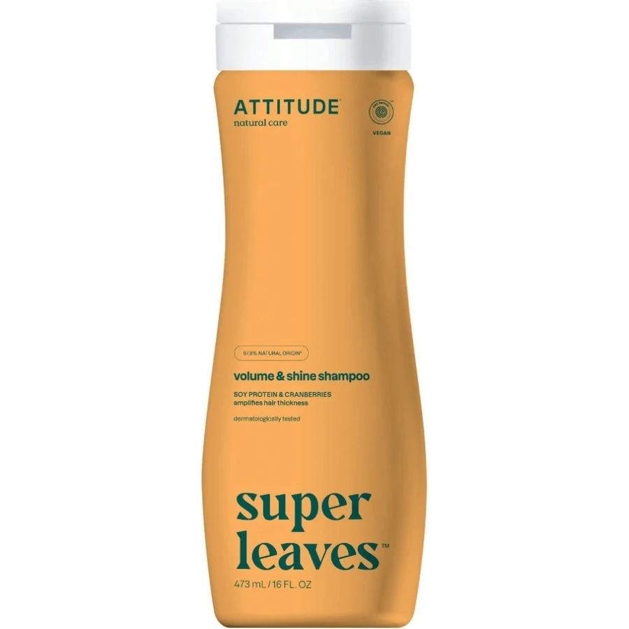ATTITUDE Натуральний шампунь Super leaves з детоксикаційним ефектом - блиск та об'єм для тонкого волосся 1×473 мл, натуральний шампунь: ціни та характеристики