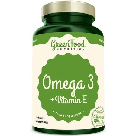 GreenFood Nutrition Omega 3 + Vit E 120cps 1x120cps: ціни та характеристики