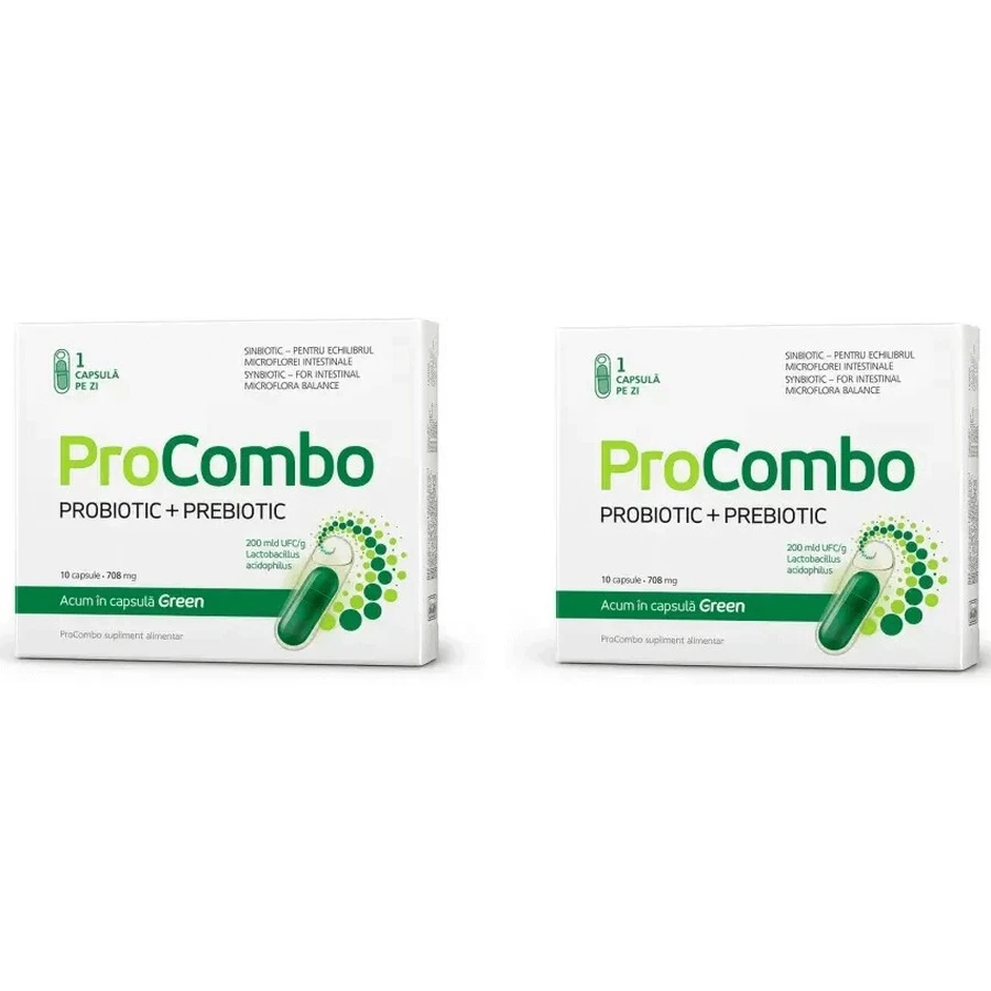 Пробіотик + пребіотик Vitaslim ProCombo для балансу кишкової флори, 2 х 10 капсул: ціни та характеристики