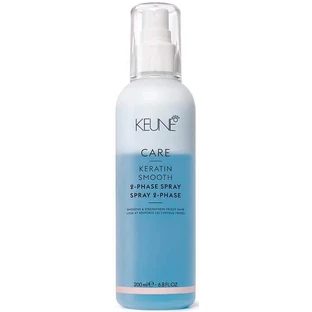 Двофазний спрей-кондиціонер Keune Care Keratin Smooth 2-Phase Spray для кучерявого та неслухняного волосся,  200 мл