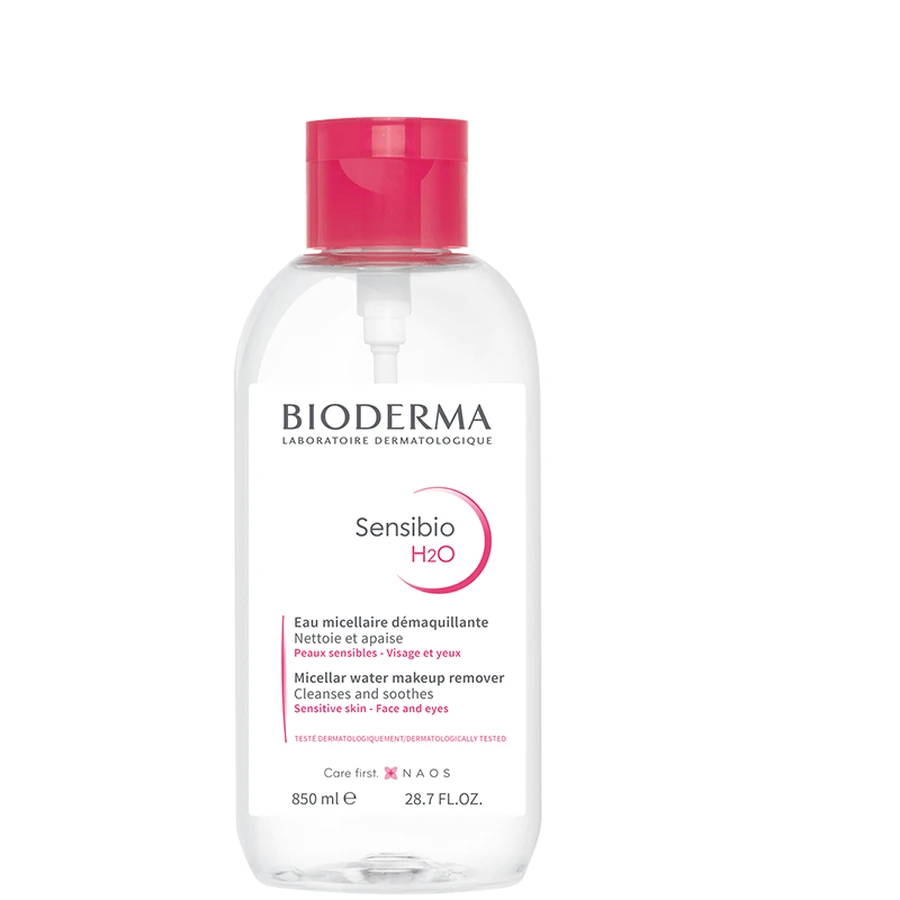 Міцелярна вода Bioderma Sensibio H2O очищувальна, з помпою, 850 мл: ціни та характеристики