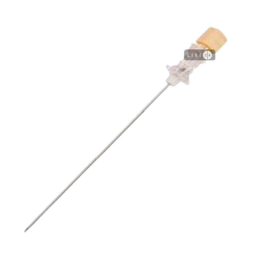 Игла для спинальной анестезии spinocan G 25 x 3 1/2", 0,50 x 88 мм, оранжевая, 4505905-01: цены и характеристики
