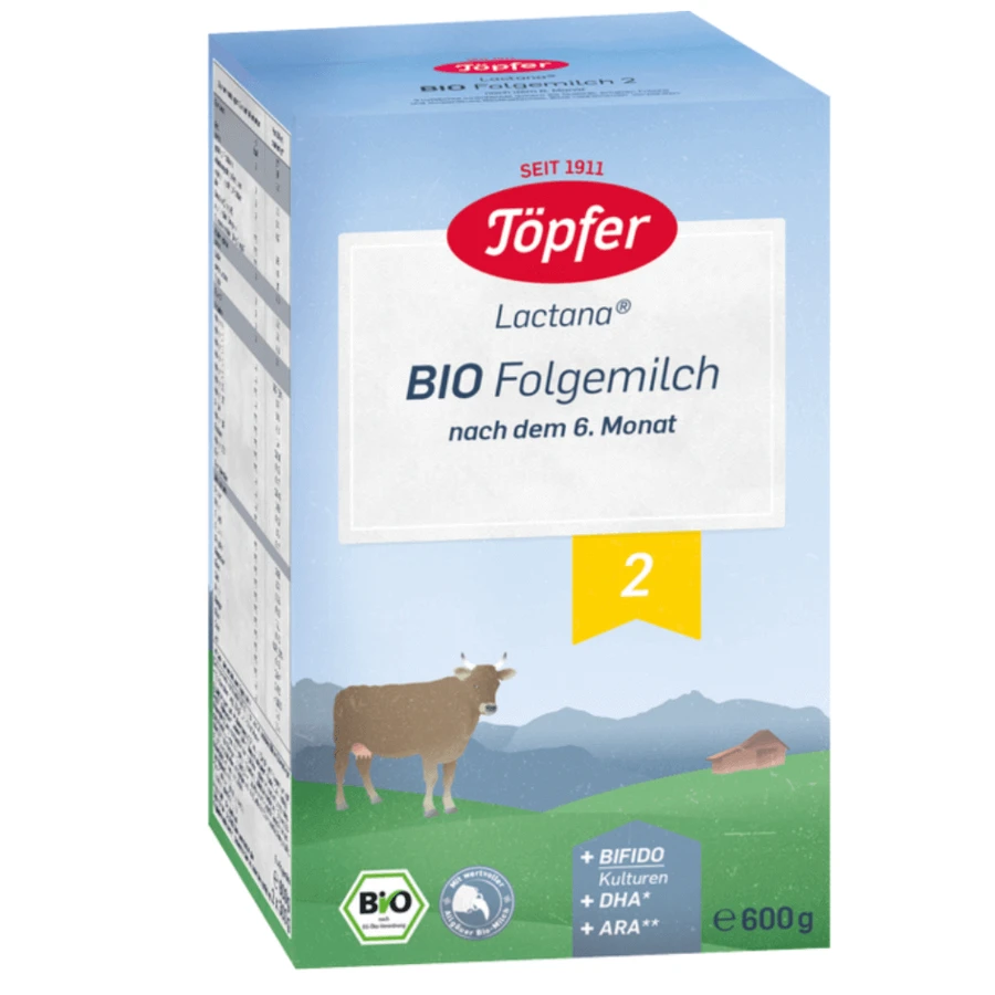 Суха молочна суміш Topfer Bio 2 Lactana, з 6 місяців, 600 г: ціни та характеристики