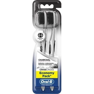 Зубная щетка Oral B 3D White Charcoal sensitive 1×2 шт, зубные щетки