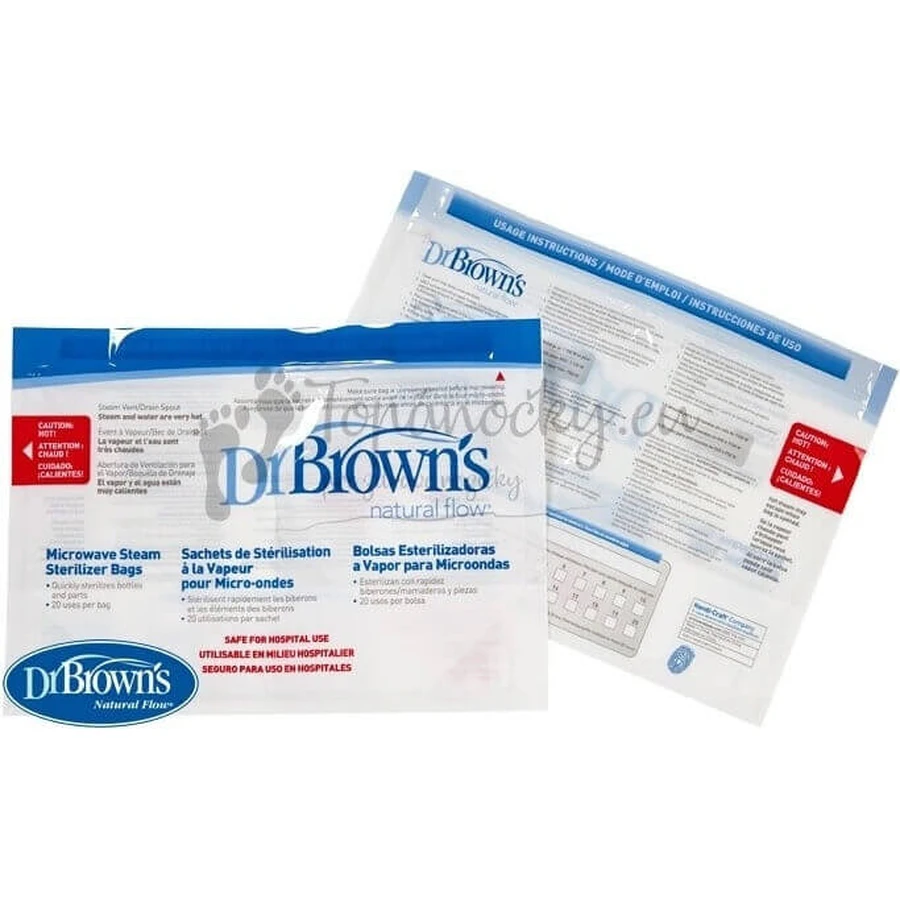 DR.BROWNS - Пакеты для стерилизации в микроволновой печи 1×5 шт, пакеты для стерилизации: цены и характеристики